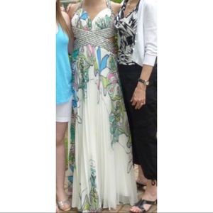 🌸✨Beautiful Jovani Print Prom Dress w/Beading✨🌸